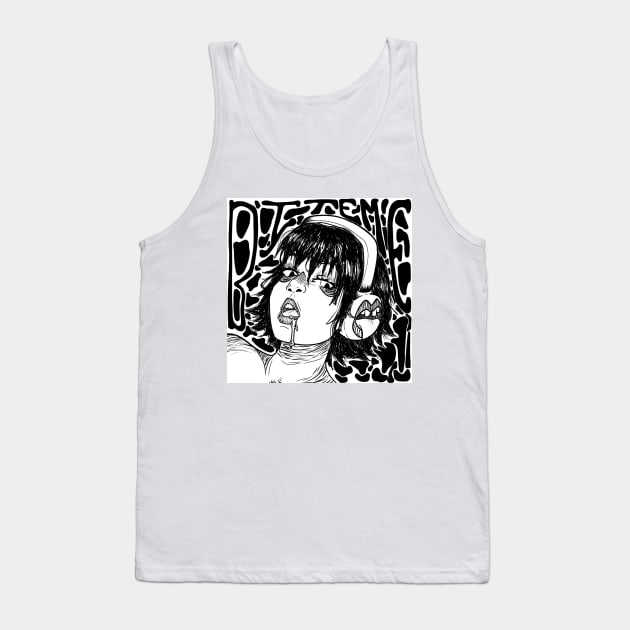 Bite Me Girl Tank Top by Morpheus Graphic Design